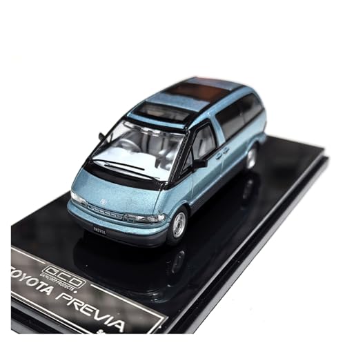 SYYANFEI Miniatur Motorfahrzeug-Modelle 1:64 Für Toyota Bullet Previa Hobbyist Miniatur Modellauto Fan Sammlung Metall Ornamente Spielzeug Geschenk Spielzeugauto(Blau) von SYYANFEI