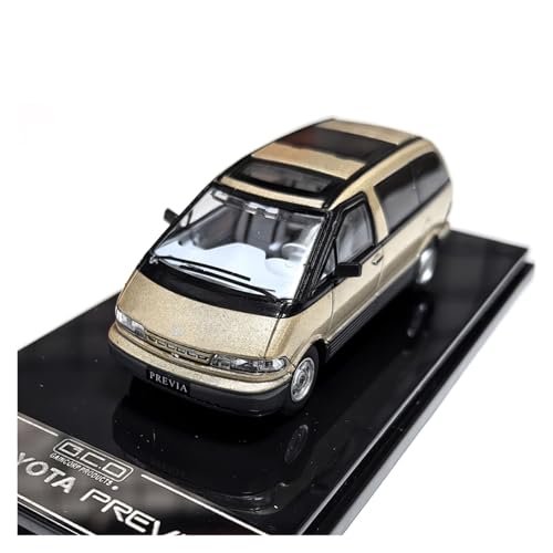 SYYANFEI Miniatur Motorfahrzeug-Modelle 1:64 Für Toyota Bullet Previa Hobbyist Miniatur Modellauto Fan Sammlung Metall Ornamente Spielzeug Geschenk Spielzeugauto(Yellow) von SYYANFEI