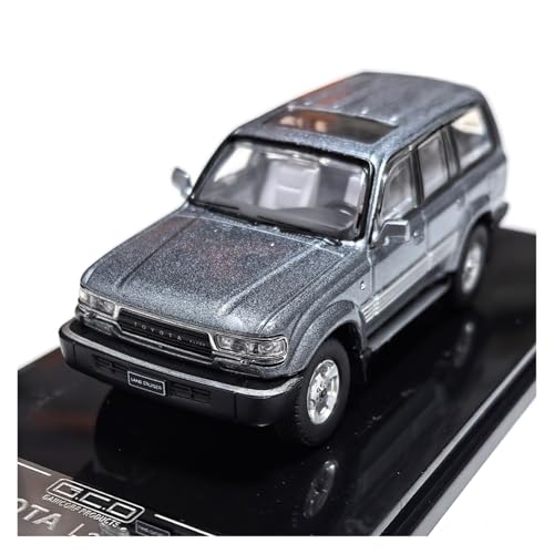 SYYANFEI Miniatur Motorfahrzeug-Modelle 1:64 Für Toyota SUV Landcruiser LC80 Statische Legierung Fahrzeugmodell Spielzeug Ornament Sammlung Geschenk Spielzeugauto(Gray) von SYYANFEI