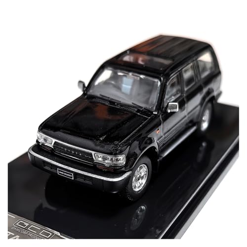 SYYANFEI Miniatur Motorfahrzeug-Modelle 1:64 Für Toyota SUV Landcruiser LC80 Statische Legierung Fahrzeugmodell Spielzeug Ornament Sammlung Geschenk Spielzeugauto(Schwarz) von SYYANFEI