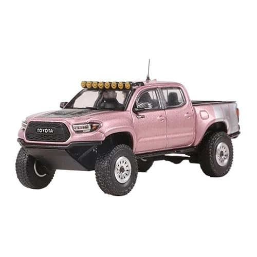 SYYANFEI Miniatur Motorfahrzeug-Modelle 1:64 Für Toyota Toyota Tacoma Wide Body Modifizierte Legierung Kompression Welle Miniatur Modell Erwachsene Dekoration Spielzeug Spielzeugauto(Yellow) von SYYANFEI