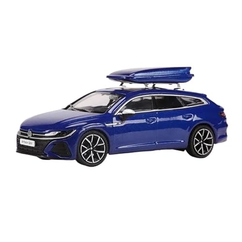 SYYANFEI Miniatur Motorfahrzeug-Modelle 1:64 Für Volkswagen CC Coupé Arteon R Jagdversion Legierung Presswelle Miniaturmodell Erwachsenen Sammlerstück Display Spielzeug Spielzeugauto(Blau) von SYYANFEI