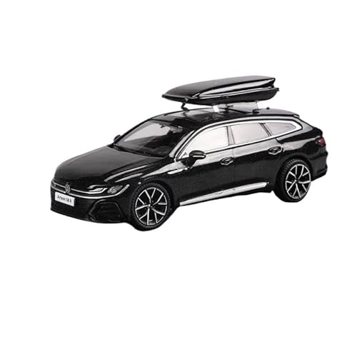 SYYANFEI Miniatur Motorfahrzeug-Modelle 1:64 Für Volkswagen CC Coupé Arteon R Jagdversion Legierung Presswelle Miniaturmodell Erwachsenen Sammlerstück Display Spielzeug Spielzeugauto(Schwarz) von SYYANFEI