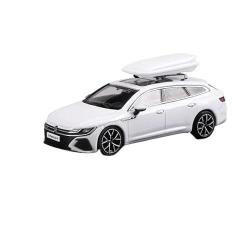 SYYANFEI Miniatur Motorfahrzeug-Modelle 1:64 Für Volkswagen CC Coupé Arteon R Jagdversion Legierung Presswelle Miniaturmodell Erwachsenen Sammlerstück Display Spielzeug Spielzeugauto(White) von SYYANFEI