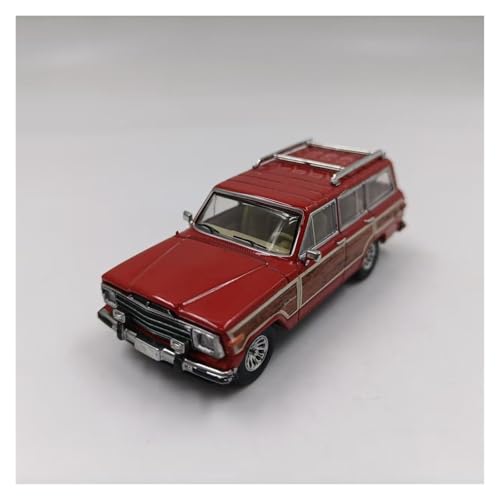 SYYANFEI Miniatur Motorfahrzeug-Modelle 1:64 Jeep Wagoner 596 Offroad-Auto Aus Metalldruckguss, Sammlergeschenk Für Freunde Und Verwandte Spielzeugauto(Rot) von SYYANFEI