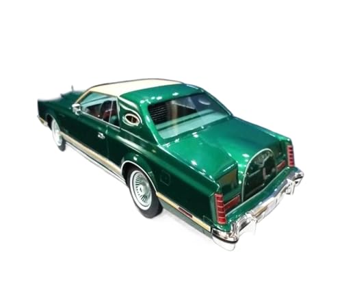 SYYANFEI Miniatur Motorfahrzeug-Modelle Harz 1:18 Für Maßstab Lincoln Mark V 1979 Spielzeugautos Modell Limited Edition Classics Collection Souvenir Spielzeugauto(Grün) von SYYANFEI