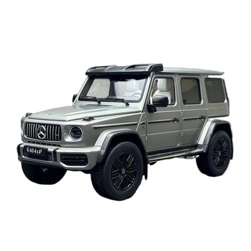 SYYANFEI Miniatur Motorfahrzeug-Modelle Maßstab 1/18 Für Benz G63 4X4 SUV Metallautomodell Statische Dekoration Weihnachtsgeschenksammlung Mehrfarbig Senden Sie Freunden Spielzeugauto(Gray) von SYYANFEI