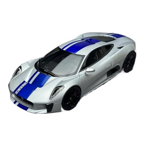 SYYANFEI Miniatur Motorfahrzeug-Modelle Maßstab 1/18 Für Jaguar C-X75 2015 CX75 Sportwagenmodell Aus Metall Senden Sie Freunden Senden Geburtstagsgeschenke Spielzeugauto(Gray) von SYYANFEI
