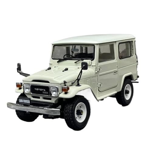 SYYANFEI Miniatur Motorfahrzeug-Modelle Maßstab 1/18 Für Toyota Land Cruiser 40 Van (BJ42V) SUV-Metallautomodell Statische Dekoration Weihnachtsgeschenksammlung Spielzeugauto(White) von SYYANFEI