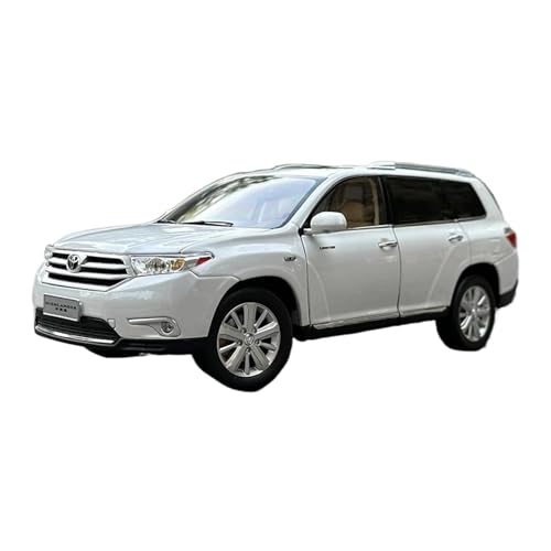 SYYANFEI Miniatur Motorfahrzeug-Modelle Maßstab 1:18 Für 2012 Toyota Highlander Replika Modell Modell Sammeln Senden An Einen Freund Geschenk Ornament Geburtstagsgeschenk Spielzeugauto(White) von SYYANFEI