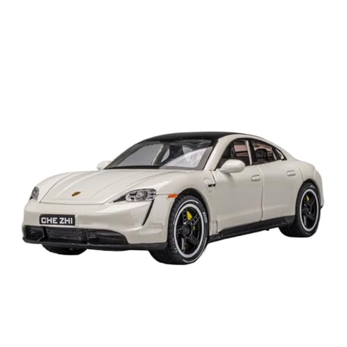 SYYANFEI Miniatur Motorfahrzeug-Modelle Maßstab 1:32 Für Porsche Tacyan Supercar Legierung Simulation Sammlung Von Kleinen Autos Auto Mann Teenager Junge Geschenke Spielzeugauto(White) von SYYANFEI