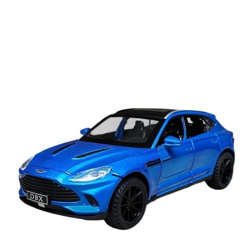 SYYANFEI Miniaturen 1:32 Für Aston Martin DBX Offroad-Miniaturauto Mit Offener Tür Und Metalloberfläche Sound- Und Lichtspielzeug Spielfahrzeuge(Blau) von SYYANFEI