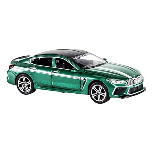 SYYANFEI Miniaturen 1:32 Für BMW M8 Simulation Limousine 8er-Serie Kombiniertes Metallautomodell Sportwagen Sechs Offene Türen Spielzeugauto Spielfahrzeuge(Grün) von SYYANFEI