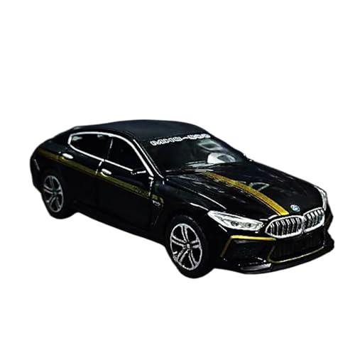 SYYANFEI Miniaturen 1:32 Für BMW M8 Simulation Limousine 8er-Serie Kombiniertes Metallautomodell Sportwagen Sechs Offene Türen Spielzeugauto Spielfahrzeuge(Schwarz) von SYYANFEI