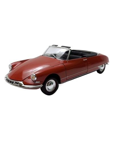 SYYANFEI Modellauto 1/18 Für Citroen DS19 Legierung Klassisches Retro-Oldtimer-Modell Metall Statisches Ornament Erwachsenensammlung Hobby Spielzeug Enthusiasten Spielzeugauto(Rot) von SYYANFEI