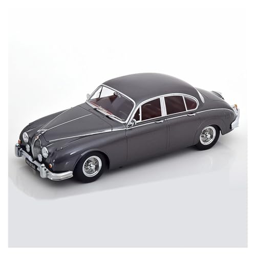 SYYANFEI Modellauto 1/18 Für Jaguar Daimler 250 V6 MKII 3.8 LHD Legierung Statische Klassische Automobil Druckguss Fahrzeug Geschenk Enthusiasten Spielzeugauto(Gray) von SYYANFEI