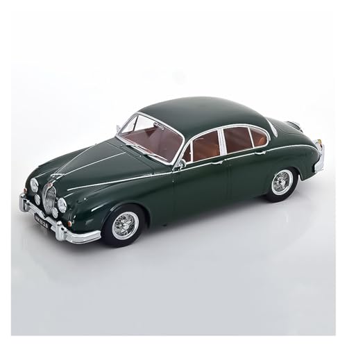 SYYANFEI Modellauto 1/18 Für Jaguar Daimler 250 V6 MKII 3.8 LHD Legierung Statische Klassische Automobil Druckguss Fahrzeug Geschenk Enthusiasten Spielzeugauto(Grün) von SYYANFEI