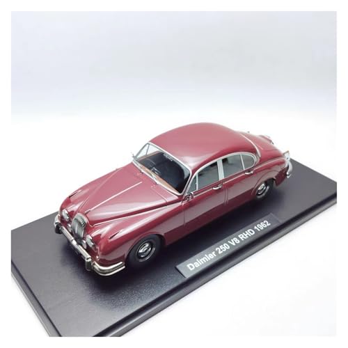SYYANFEI Modellauto 1/18 Für Jaguar Daimler 250 V6 MKII 3.8 LHD Legierung Statische Klassische Automobil Druckguss Fahrzeug Geschenk Enthusiasten Spielzeugauto(Rot) von SYYANFEI