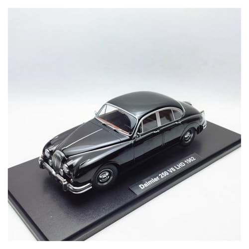 SYYANFEI Modellauto 1/18 Für Jaguar Daimler 250 V6 MKII 3.8 LHD Legierung Statische Klassische Automobil Druckguss Fahrzeug Geschenk Enthusiasten Spielzeugauto(Schwarz) von SYYANFEI
