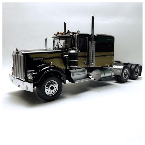 SYYANFEI Modellauto 1/18 Für Kenworth W900 Schwere LKW Traktor Legierung Metall Auto Modell Fertig Statische Sammlung Ornament Enthusiasten Spielzeugauto(Schwarz) von SYYANFEI