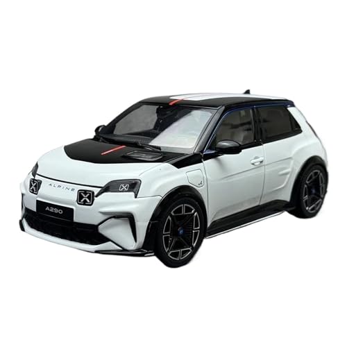 SYYANFEI Modellauto 1/18 Für Statische Druckguss-Fahrzeugmodelle Im Maßstab 5 / A290 Enthusiasten Spielzeugauto(White) von SYYANFEI