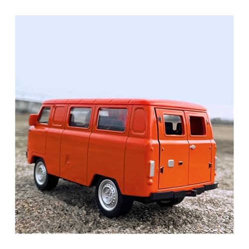 SYYANFEI Modellauto 1/18 Für UAZ Travellers Alloy Traffic Bus Scale Druckguss Metall Modellauto Simulation Sound Light Spielzeug Geschenk Enthusiasten Spielzeugauto(Yellow) von SYYANFEI