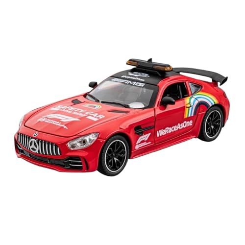 SYYANFEI Modellauto 1/24 Für Benzs-GT GTR Legierung Sport Safety Car Modell Druckguss Metall Spielzeug Rennen Modell Sound Und Enthusiasten Spielzeugauto(Yellow) von SYYANFEI