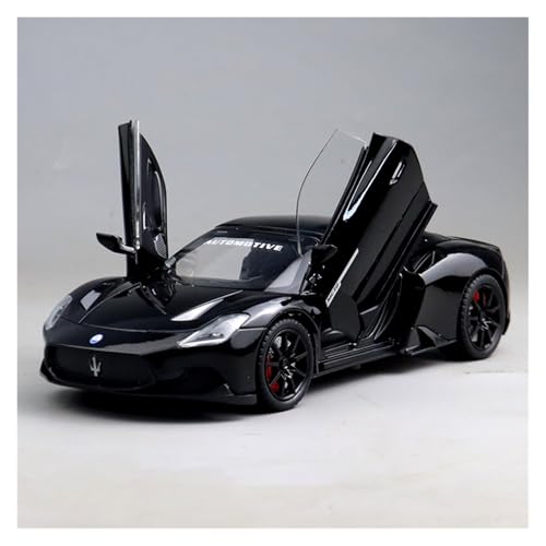 SYYANFEI Modellauto 1/24 Maserati MC20 Cabrio Druckguss Metall Rennwagen Fahrzeuge Modell Indoor Und Outdoor Spielauto Geschenk Enthusiasten Spielzeugauto(Schwarz) von SYYANFEI