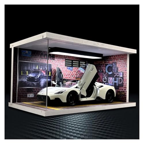 SYYANFEI Modellauto 1/24 Maserati MC20 Cabrio Mit Display Box Diecast Metall Spielzeug Fahrzeuge Auto Modell Geschenk Enthusiasten Spielzeugauto(White) von SYYANFEI