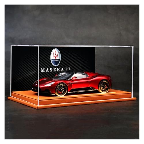 SYYANFEI Modellauto 1/24 Maserati MC20 Cabrio Supercar Sport Auto Legierung Modell Sammlung Hobby Dekoration Präsentieren Enthusiasten Spielzeugauto(Rot) von SYYANFEI
