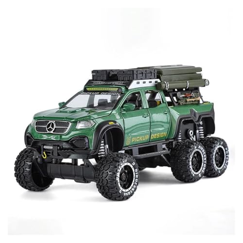 SYYANFEI Modellauto 1/28 Für X-Klasse Exy Alloy RV Metallmodellauto, Sanfte Beleuchtung, Soundeffekte, Spielsets Für Spaß! Enthusiasten Spielzeugauto(Grün) von SYYANFEI