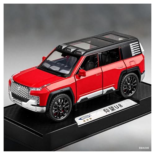 SYYANFEI Modellauto 1/32 Für BYD-Look Up U8 Legierung Modell Auto Hobby Spielzeug Statische Display Geschenk Enthusiasten Spielzeugauto(Rot) von SYYANFEI