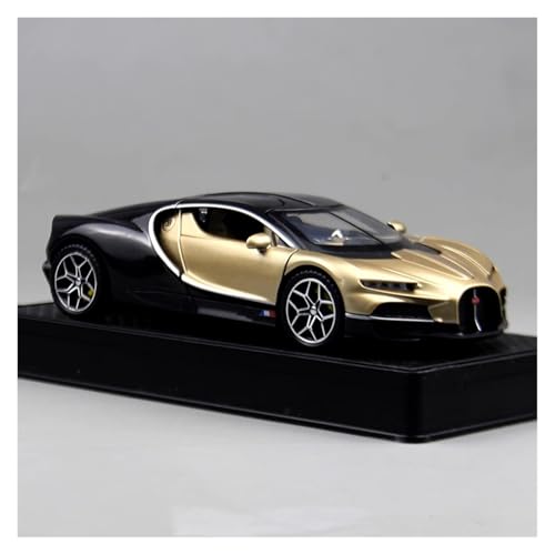 SYYANFEI Modellauto 1/32 Für Bugatti Tourbillon Legierung Rennwagen Modell Statische Ornament Geschenk Enthusiasten Spielzeugauto(Gold) von SYYANFEI