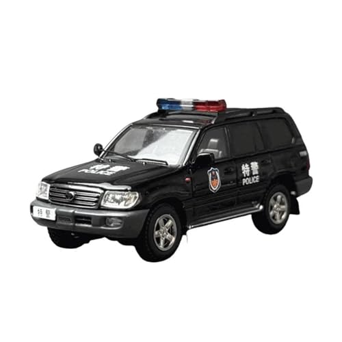 SYYANFEI Modellauto 1/64 Für Toyota LC100 Land Cruiser GR Legierung Modell Autos Diecast Fahrzeug Wohnkultur Gesammelt Hobby Spielzeug Enthusiasten Spielzeugauto(Schwarz) von SYYANFEI