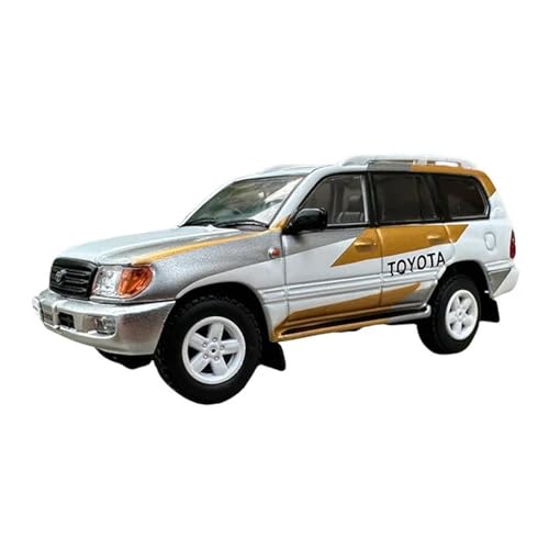 SYYANFEI Modellauto 1/64 Für Toyota LC100 Land Cruiser GR Legierung Modell Autos Diecast Fahrzeug Wohnkultur Gesammelt Hobby Spielzeug Enthusiasten Spielzeugauto(White) von SYYANFEI
