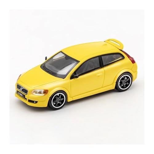 SYYANFEI Modellauto 1/64 für Volvo C30 AlloyClassic Miniaturfahrzeug Ideen Unbegrenzt Enthusiasten Spielzeugauto(Yellow) von SYYANFEI