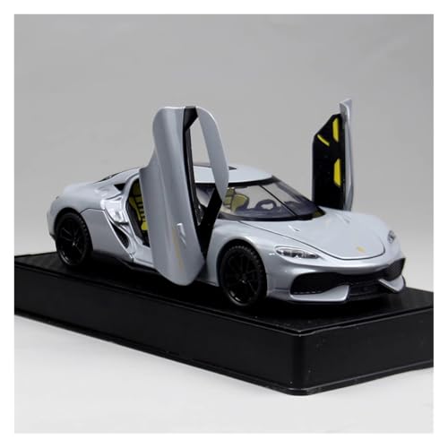 SYYANFEI Modellauto 1 24 Für Koenigsegg Legierung Modellauto Spielzeug Sammlung Desktop Display Geschenk Enthusiasten Spielzeugauto(Gray) von SYYANFEI