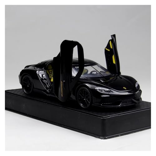 SYYANFEI Modellauto 1 24 Für Koenigsegg Legierung Modellauto Spielzeug Sammlung Desktop Display Geschenk Enthusiasten Spielzeugauto(Schwarz) von SYYANFEI