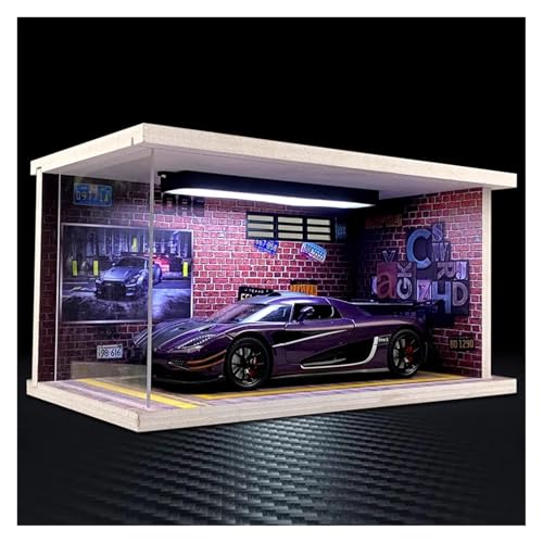 SYYANFEI Modellauto 1 24 Für Koenigsegg Racing Sports Sammlermodell Auto Geburtstagsgeschenk Idee Enthusiasten Spielzeugauto(Purple) von SYYANFEI