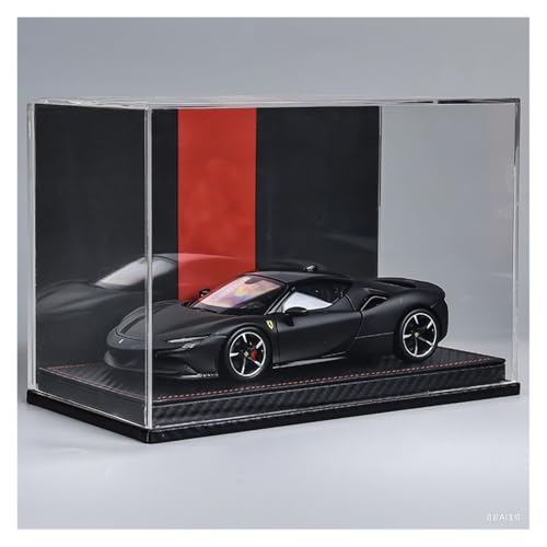 SYYANFEI Modellauto 1: 24 Für Miniatur Modell SF90 Legierung Supercar Spielzeug Junge Erwachsene Sammlung Display Enthusiasten Spielzeugauto(Black-C) von SYYANFEI