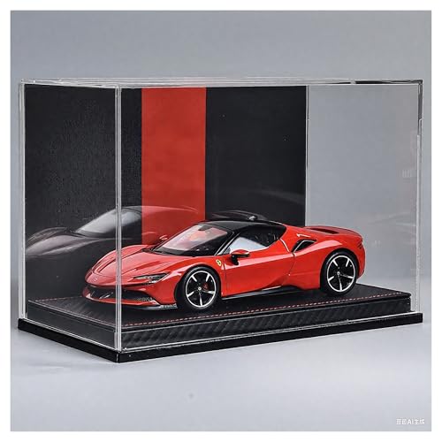 SYYANFEI Modellauto 1: 24 Für Miniatur Modell SF90 Legierung Supercar Spielzeug Junge Erwachsene Sammlung Display Enthusiasten Spielzeugauto(Red-C) von SYYANFEI