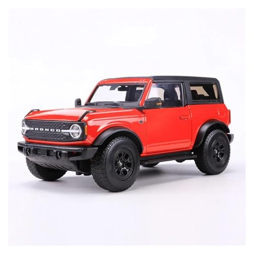 SYYANFEI Modellauto 1:18 Für Ford 2021 Bronco Wildtrak Legierung Autos Spielzeug Auto Modell Mit Basis Hobby Spielzeug Enthusiasten Sammler Geschenke Enthusiasten Spielzeugauto(Rot) von SYYANFEI