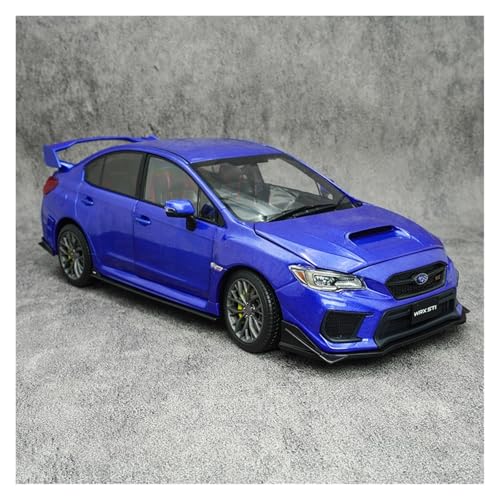 SYYANFEI Modellauto 1:18 Für Subaru Impreza WRX STI 2018 Version - Blaues Druckgussauto Aus Legierung Als Geschenk Enthusiasten Spielzeugauto von SYYANFEI