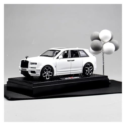 SYYANFEI Modellauto 1:20 Für Rolls-Royce Cullinan Legierung Druckguss-Modellautos Sammlung Ornamente Für Jungen-Enthusiasten Traumgeschenk Enthusiasten Spielzeugauto(White) von SYYANFEI