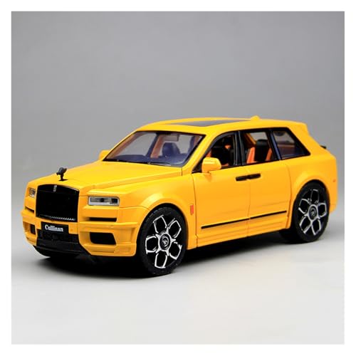 SYYANFEI Modellauto 1:20 Für Rolls-Royce Cullinan Legierung Spielzeugauto Sammlung Ornamente Für Jungen Enthusiasten Traumgeschenk Enthusiasten Spielzeugauto(Yellow) von SYYANFEI