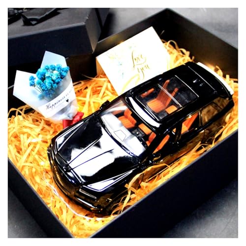 SYYANFEI Modellauto 1:20 Für Rolls-Royce Cullinan Mit Präsentation Box Druckguss Auto Sammlung Ornamente Geschenk Enthusiasten Spielzeugauto(Schwarz) von SYYANFEI