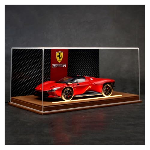 SYYANFEI Modellauto 1:24 Ferrari SP3 Druckgussmodell Spielzeugauto Desktop-Display Enthusiasten Geschenk Enthusiasten Spielzeugauto(Rot) von SYYANFEI