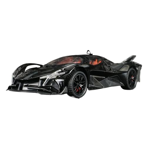 SYYANFEI Modellauto 1:24 Für Apollo Evo Racing Legierung Modell Auto Simulation Sound Und Licht Zurück Zu Die Player Spiel Enthusiasten Spielzeugauto(Schwarz) von SYYANFEI