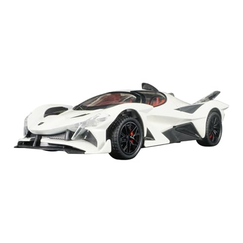 SYYANFEI Modellauto 1:24 Für Apollo Evo Racing Legierung Modell Auto Simulation Sound Und Licht Zurück Zu Die Player Spiel Enthusiasten Spielzeugauto(White) von SYYANFEI