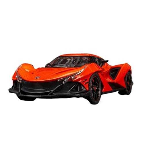 SYYANFEI Modellauto 1:24 Für Apollo IE Simulation Sound Und Licht Pull Back Legierung Supersportwagen Modell Hobby Spiel Enthusiasten Spielzeugauto(Rot) von SYYANFEI